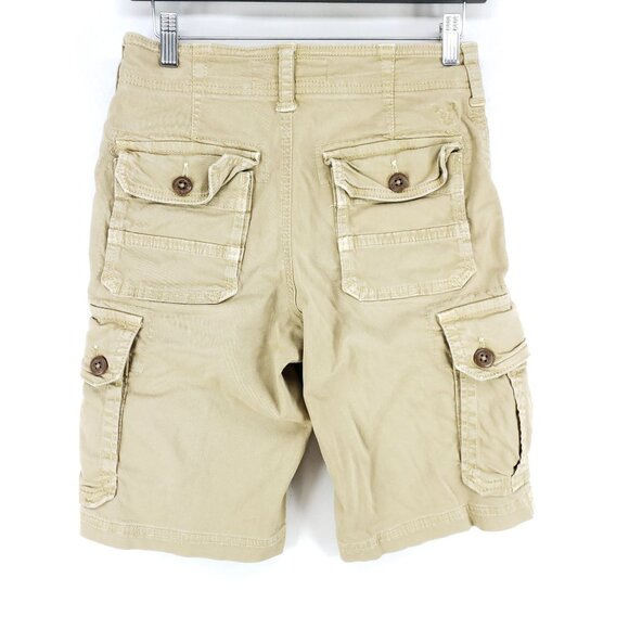 American Eagle Classic Cargo Shorts Men's Size 26 Tan Active Flex - Picture 3 of 7